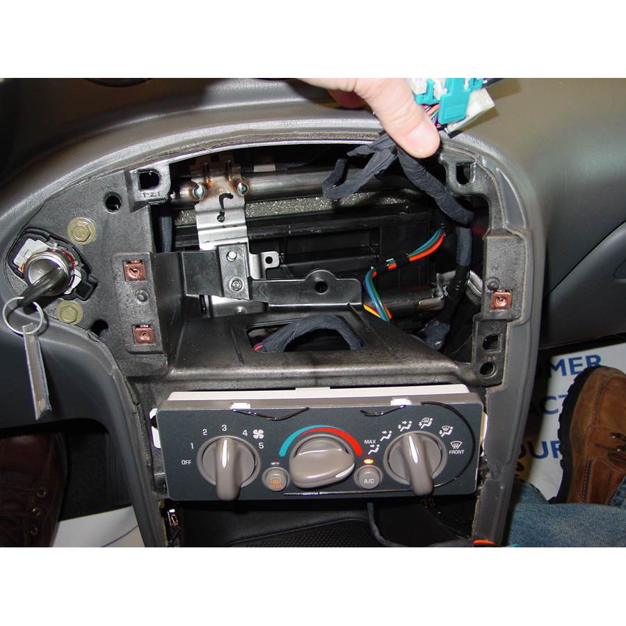 2001 Pontiac Grand Am Factory radio removed