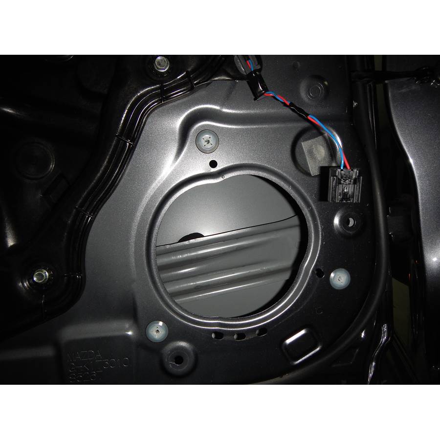 2014 Mazda 6 Rear door speaker removed