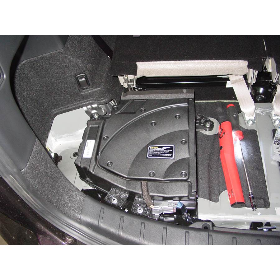 2008 Mazda CX-9 Under cargo floor speaker location