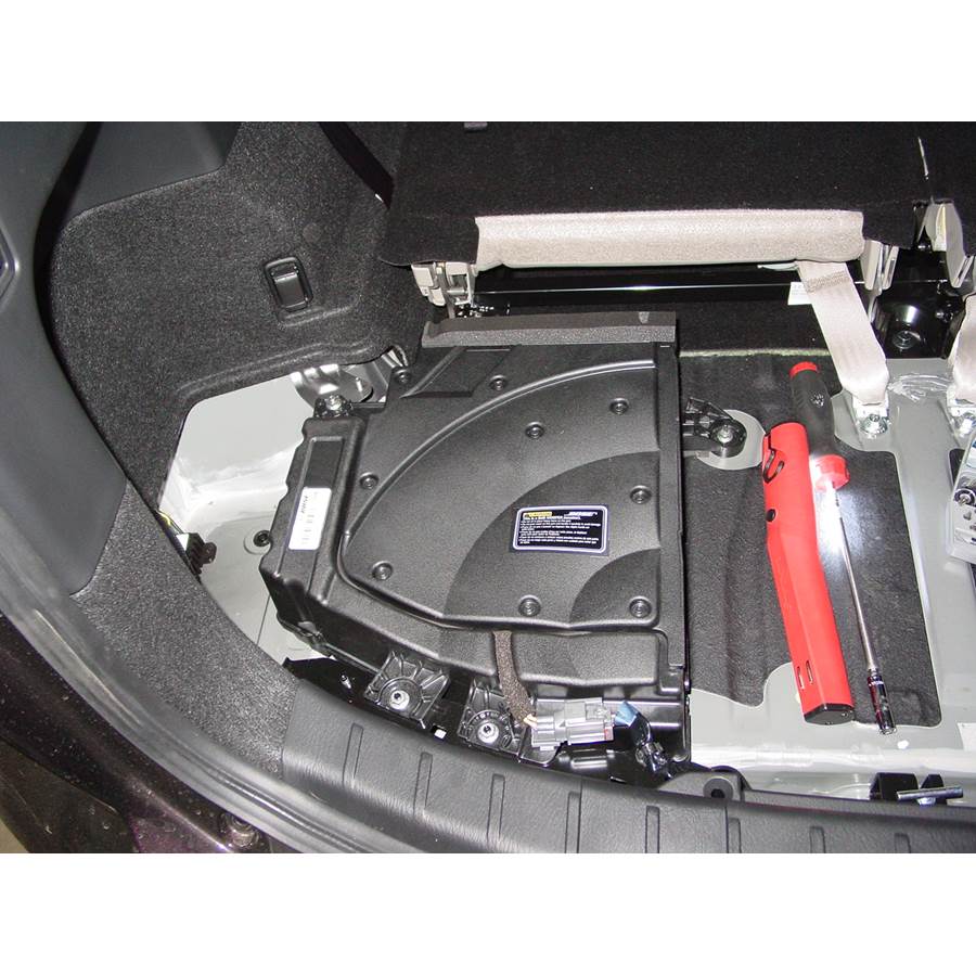 2015 Mazda CX-9 Under cargo floor speaker location