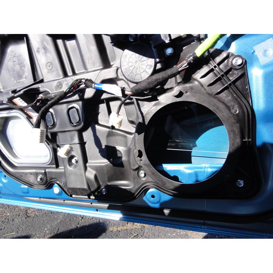 2011 Mazda 2 Front door woofer removed