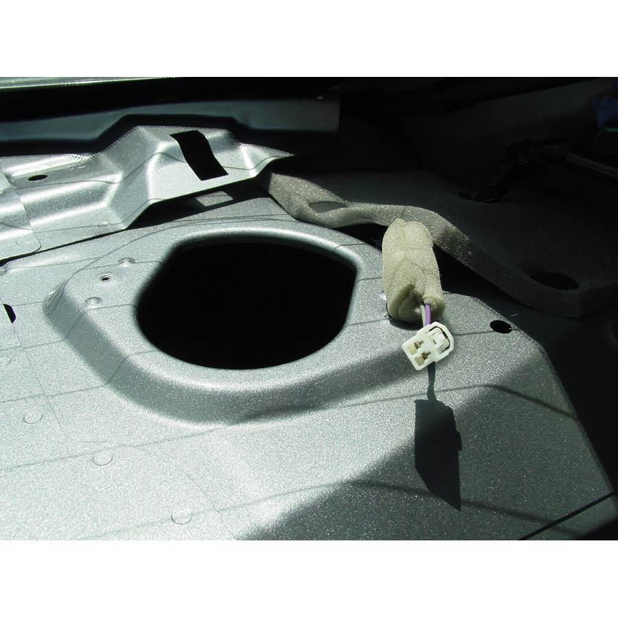 2010 Mazda 3 Rear deck speaker removed
