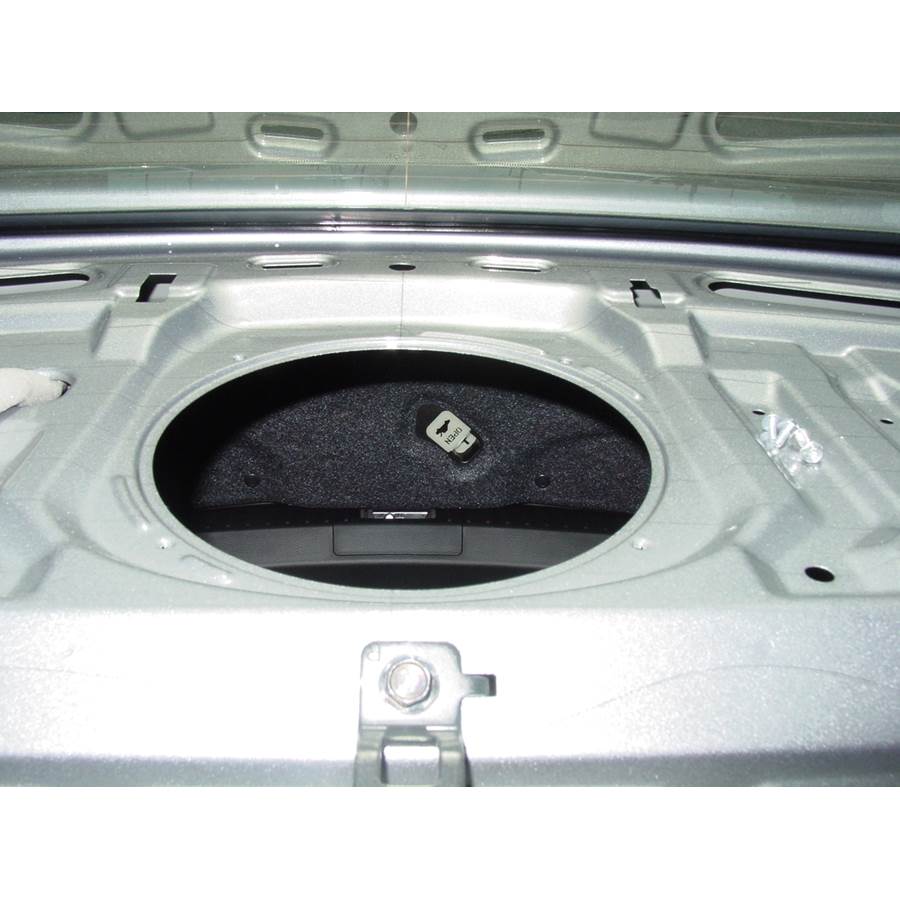 2010 Mazda 3 Rear deck center speaker removed
