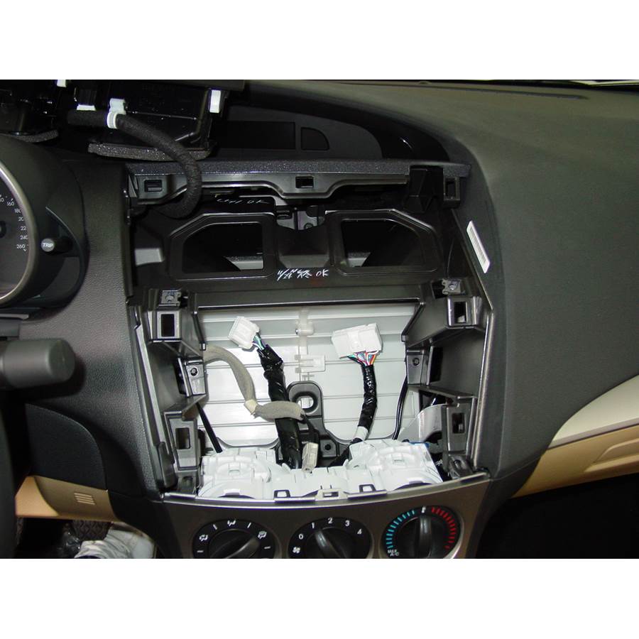 2012 Mazda 3 Factory radio removed