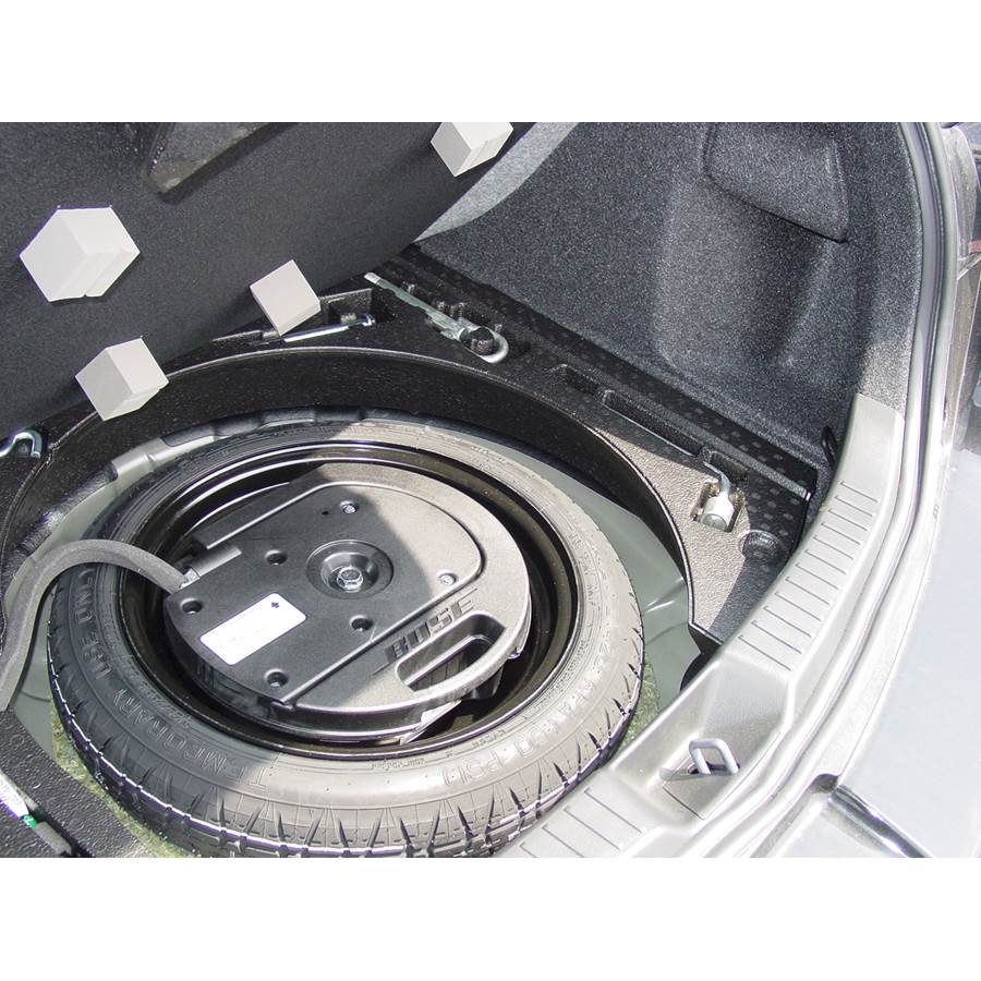 2011 Mazda 3 Under cargo floor speaker location