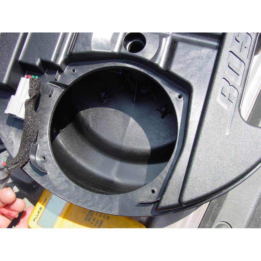 2011 Mazda 3 Under cargo floor speaker removed