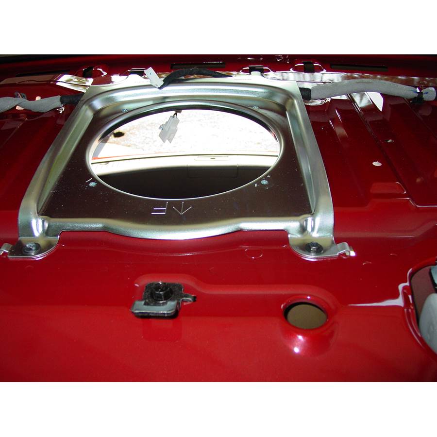2012 Mazda 6 Rear deck center speaker removed