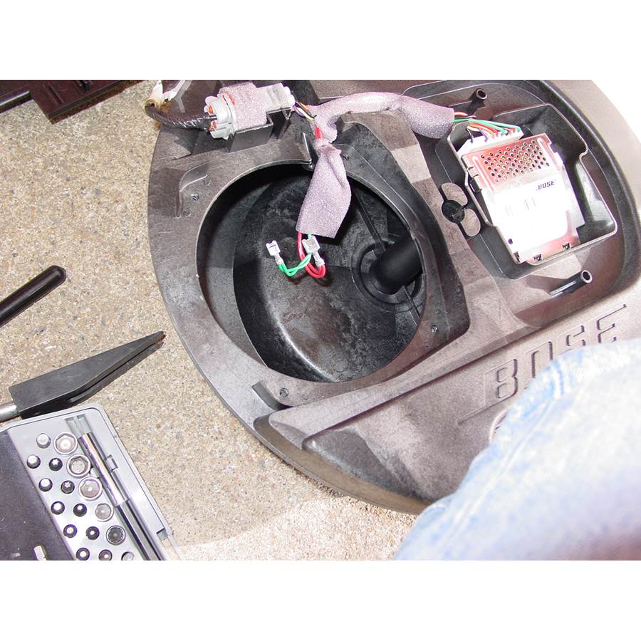 2007 Mazda 6 Under cargo floor speaker removed
