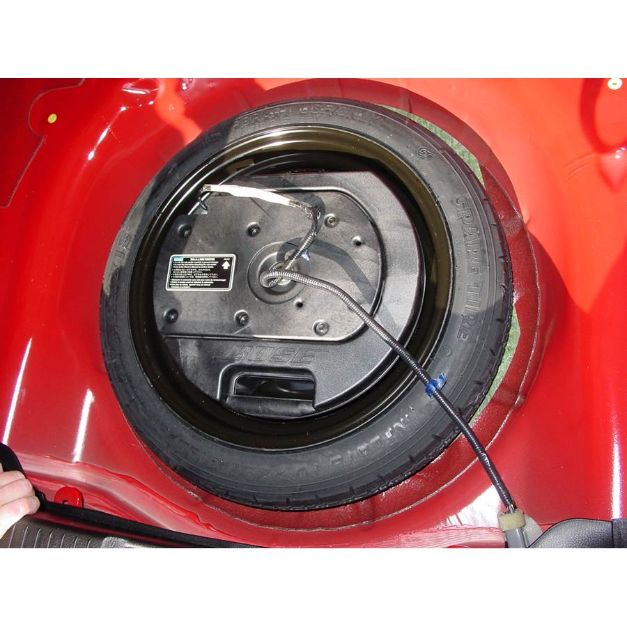 2008 Mazda 6 Under cargo floor speaker location