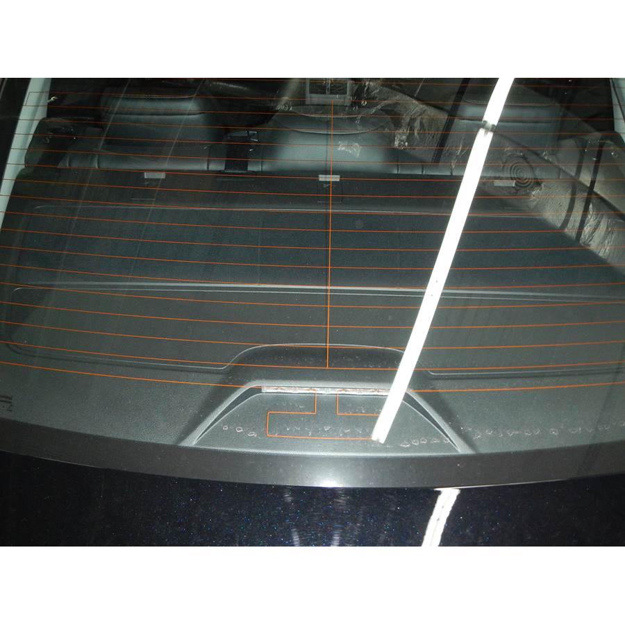 2014 Toyota Avalon Rear deck speaker location