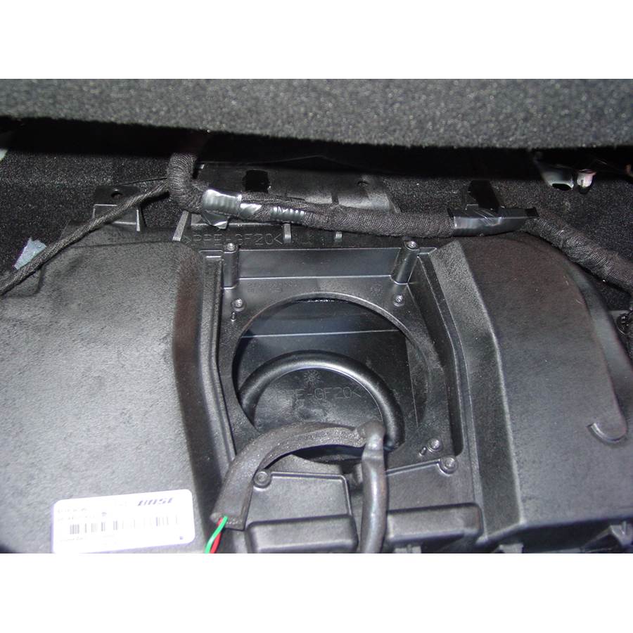 2007 Mazda Mazdaspeed3 Under front seat speaker removed