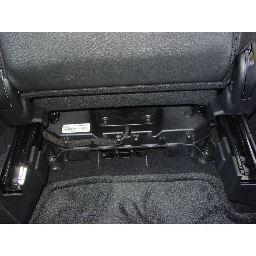 2008 Mazda Mazdaspeed3 Under front seat speaker location