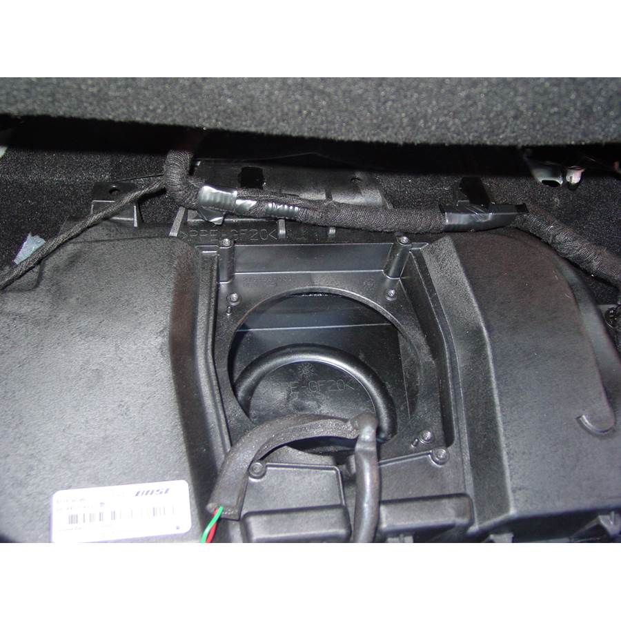 2009 Mazda 3 Under front seat speaker removed
