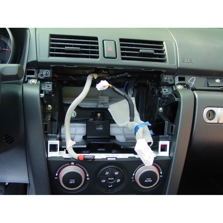 2009 Mazda 3 Factory radio removed
