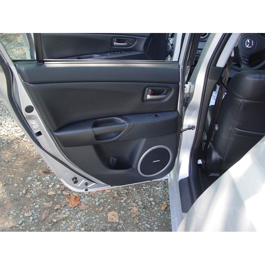2009 Mazda Mazdaspeed3 Rear door speaker location