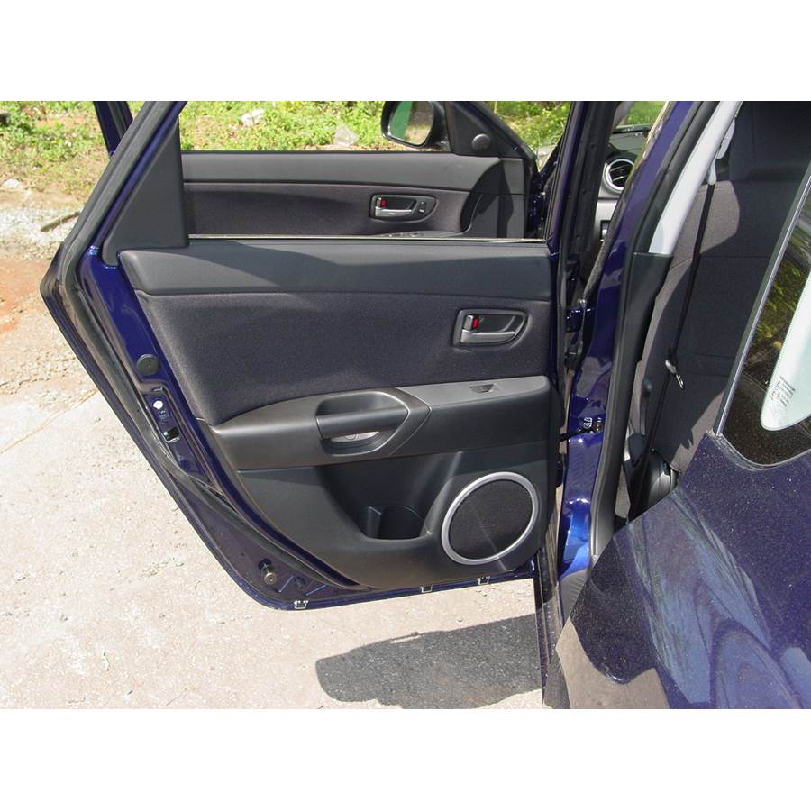 2009 Mazda 3 Rear door speaker location
