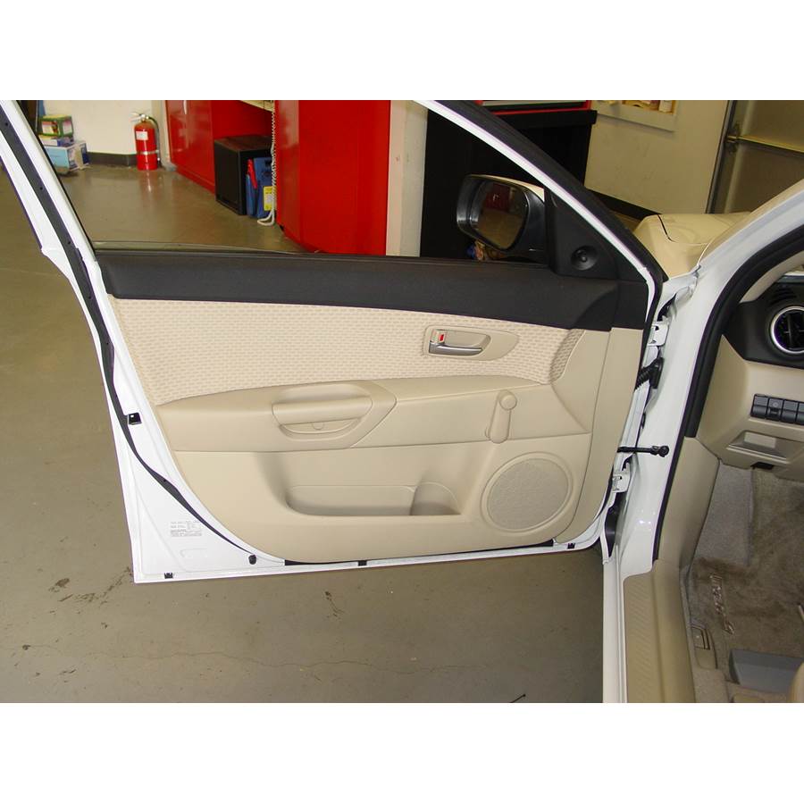 2009 Mazda 3 Front door speaker location