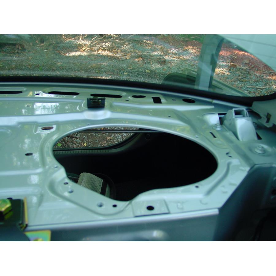 2003 Mazda Protege Rear deck speaker removed