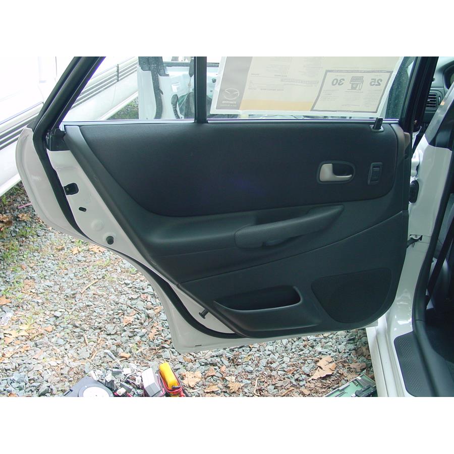 2003 Mazda Protege5 Rear door speaker location
