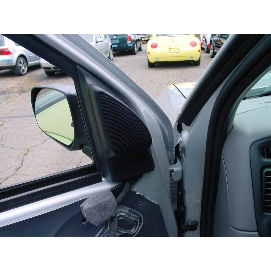 2001 Mazda Tribute Front door tweeter location