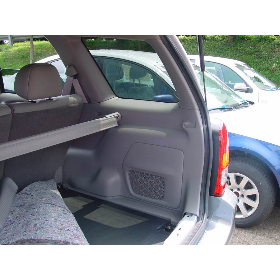 2002 Mazda Tribute Far-rear side speaker location