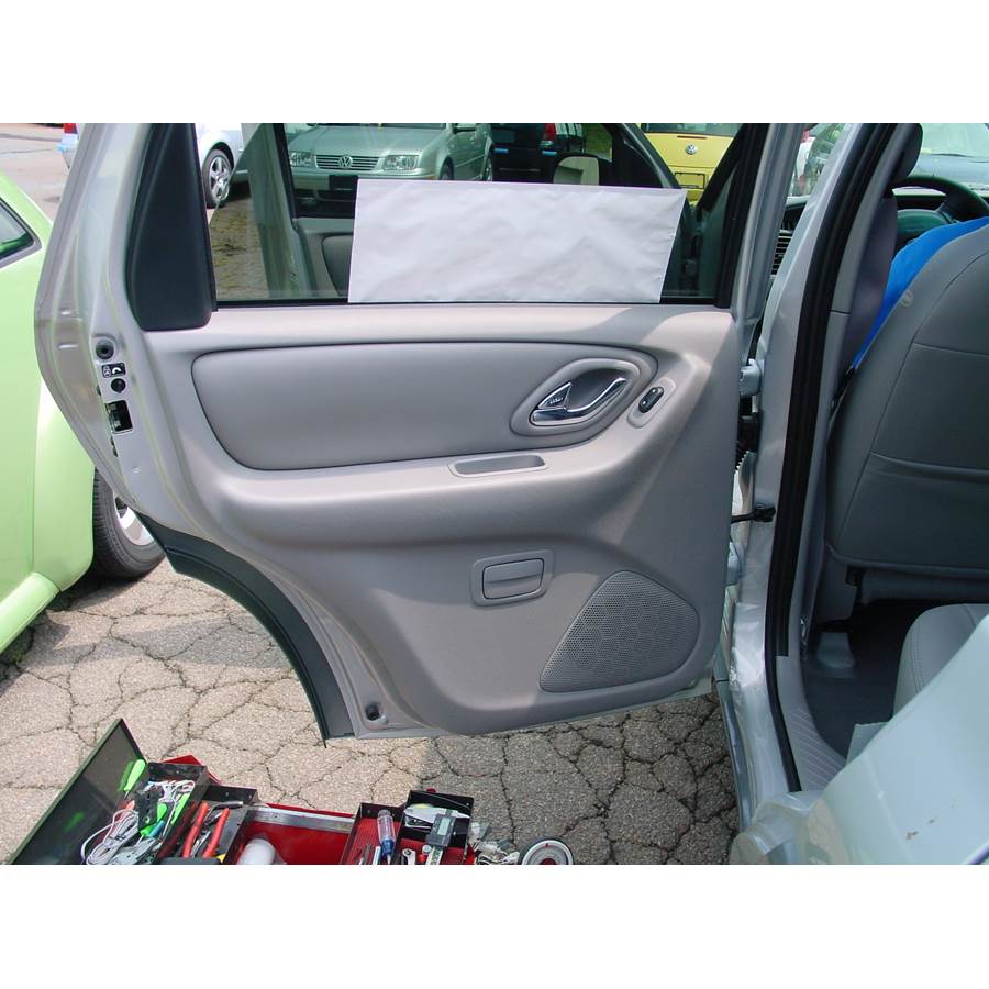 2005 Mazda Tribute Rear door speaker location