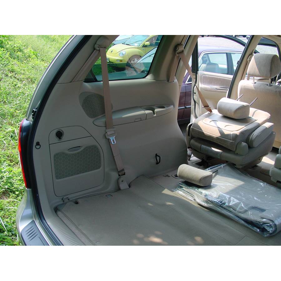 2004 Mazda MPV Far-rear side speaker location