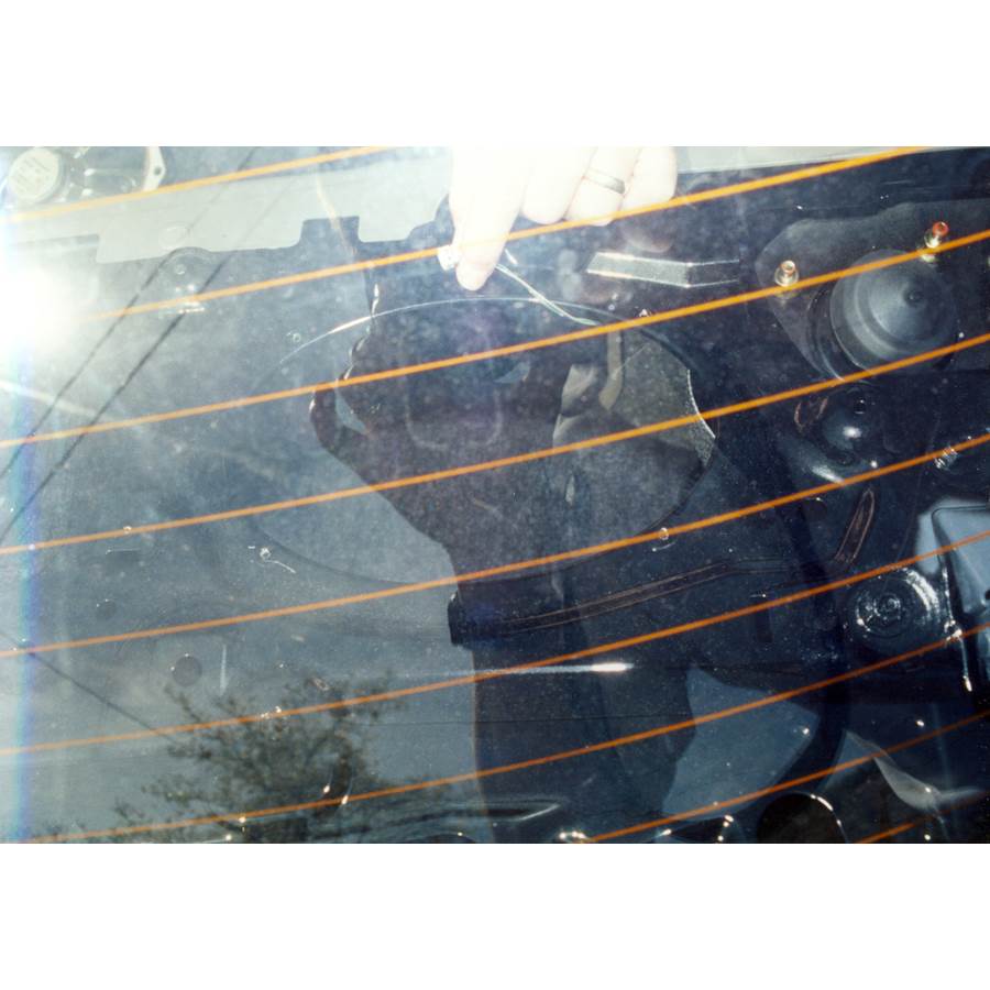 1997 Mazda Protege Rear deck speaker removed
