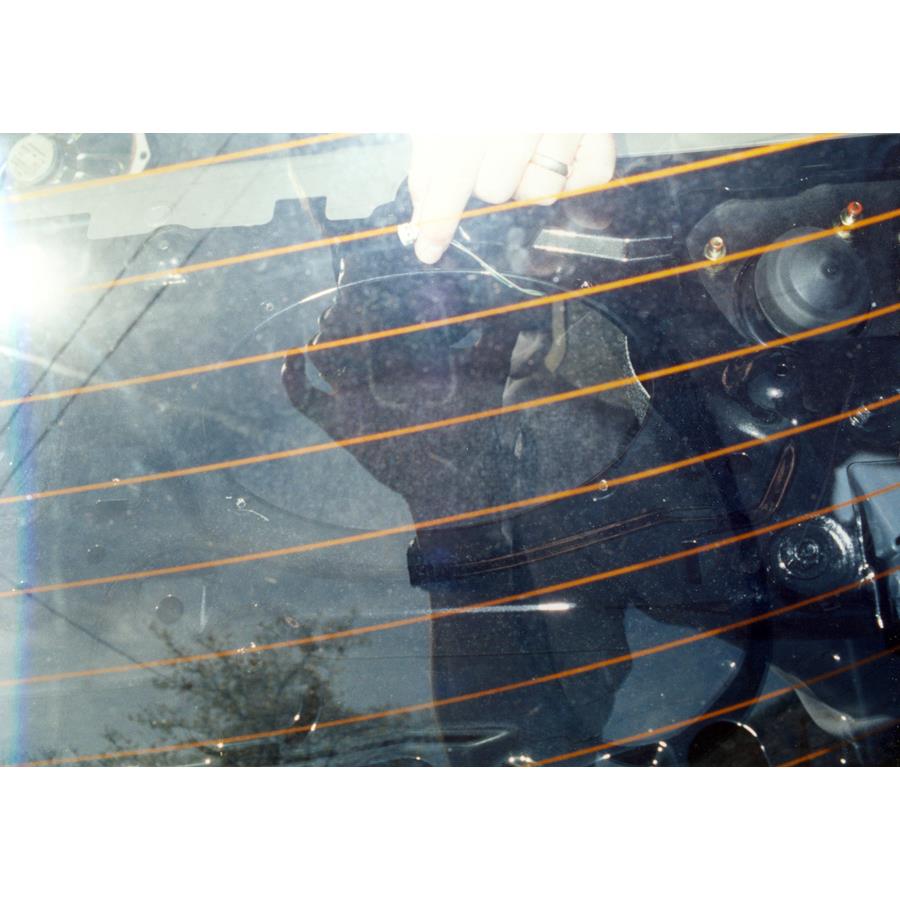 1998 Mazda Protege Rear deck speaker removed