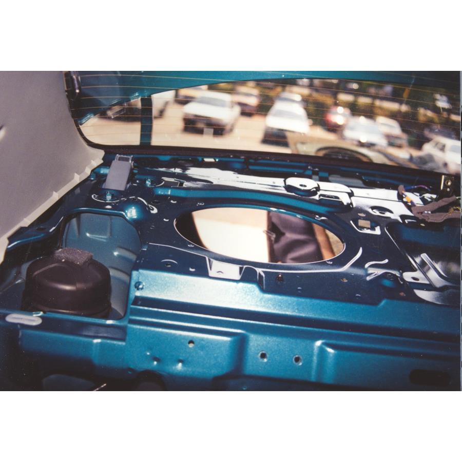 1995 Mazda Protege Rear deck speaker removed