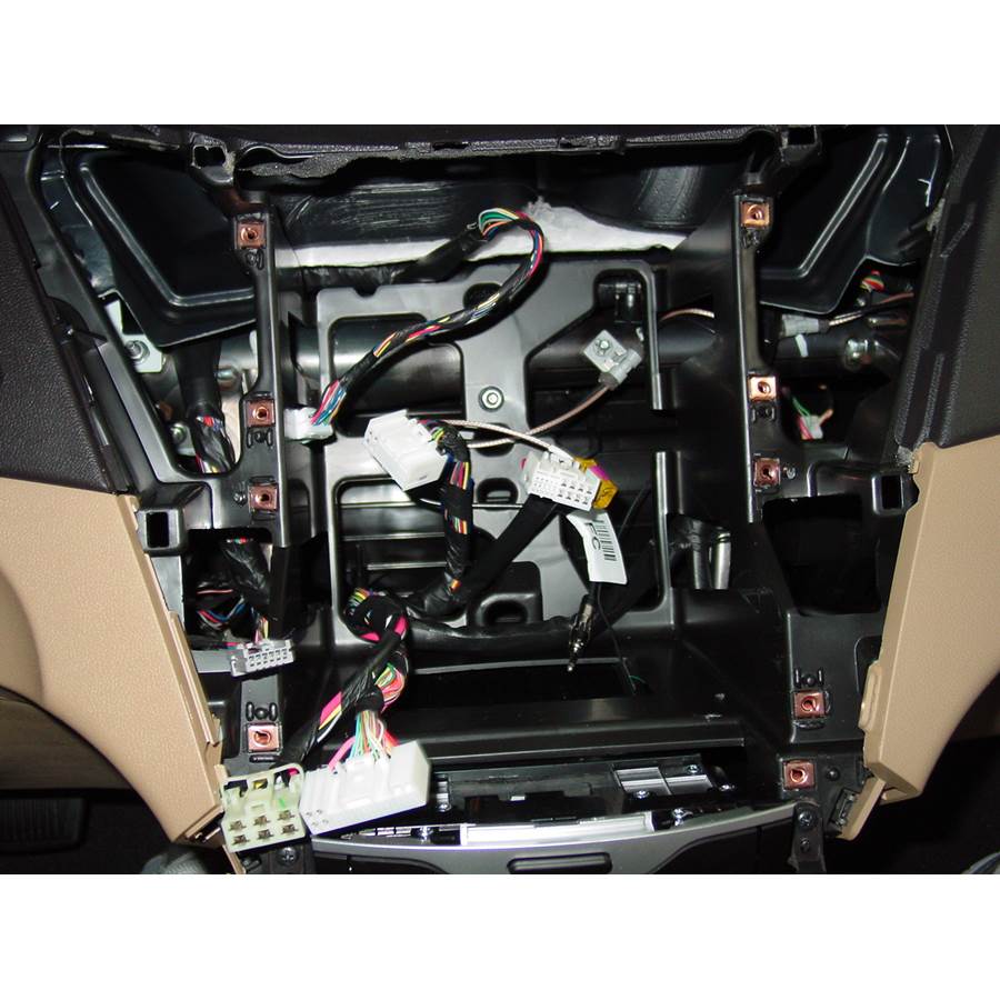 2011 Hyundai Sonata Limited Factory radio removed