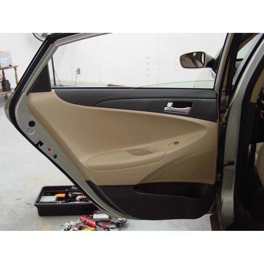 2011 Hyundai Sonata Limited Rear door speaker location