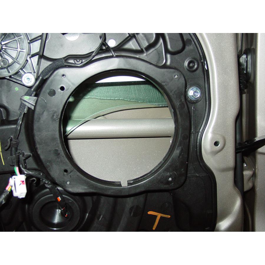 2013 Hyundai Sonata SE Rear door speaker removed