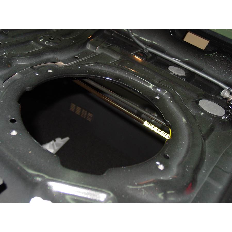 2011 Hyundai Sonata Hybrid Rear deck speaker removed