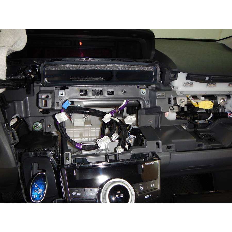 2012 Toyota Prius V Factory radio removed