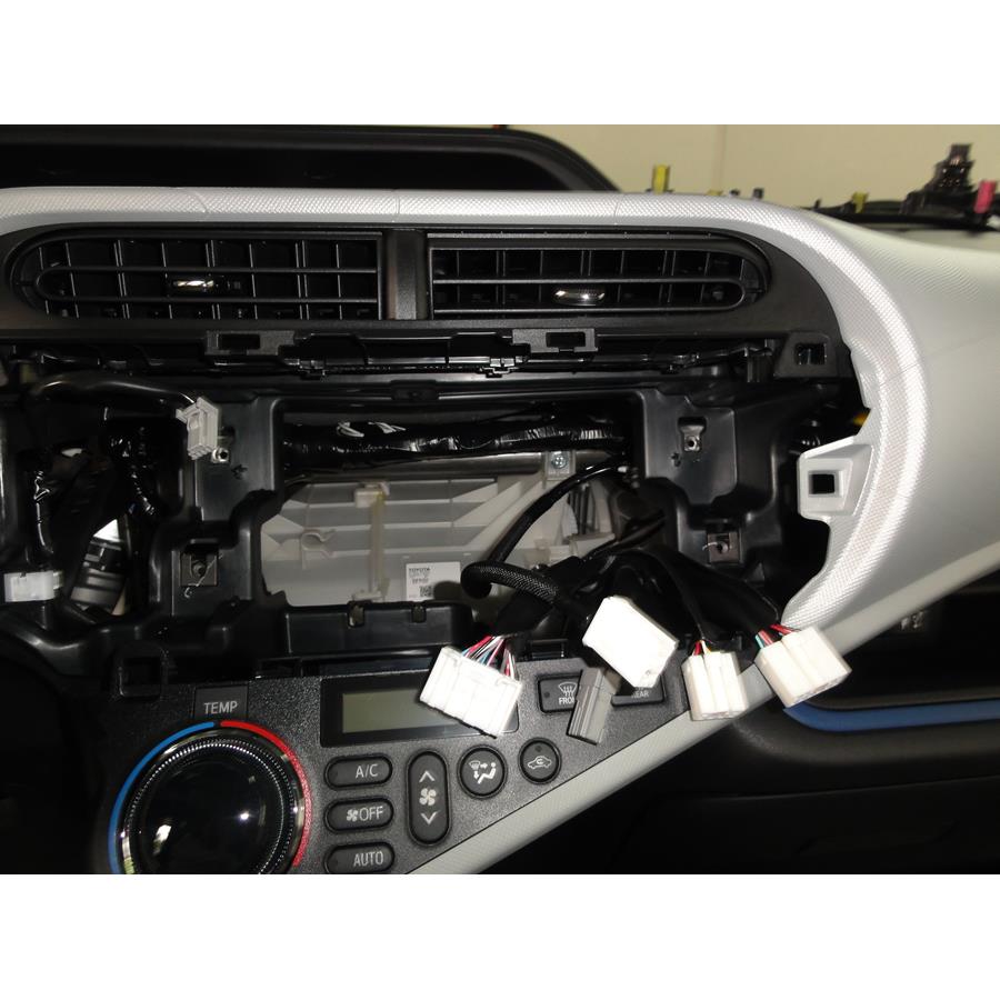 2013 Toyota Prius C Factory radio removed