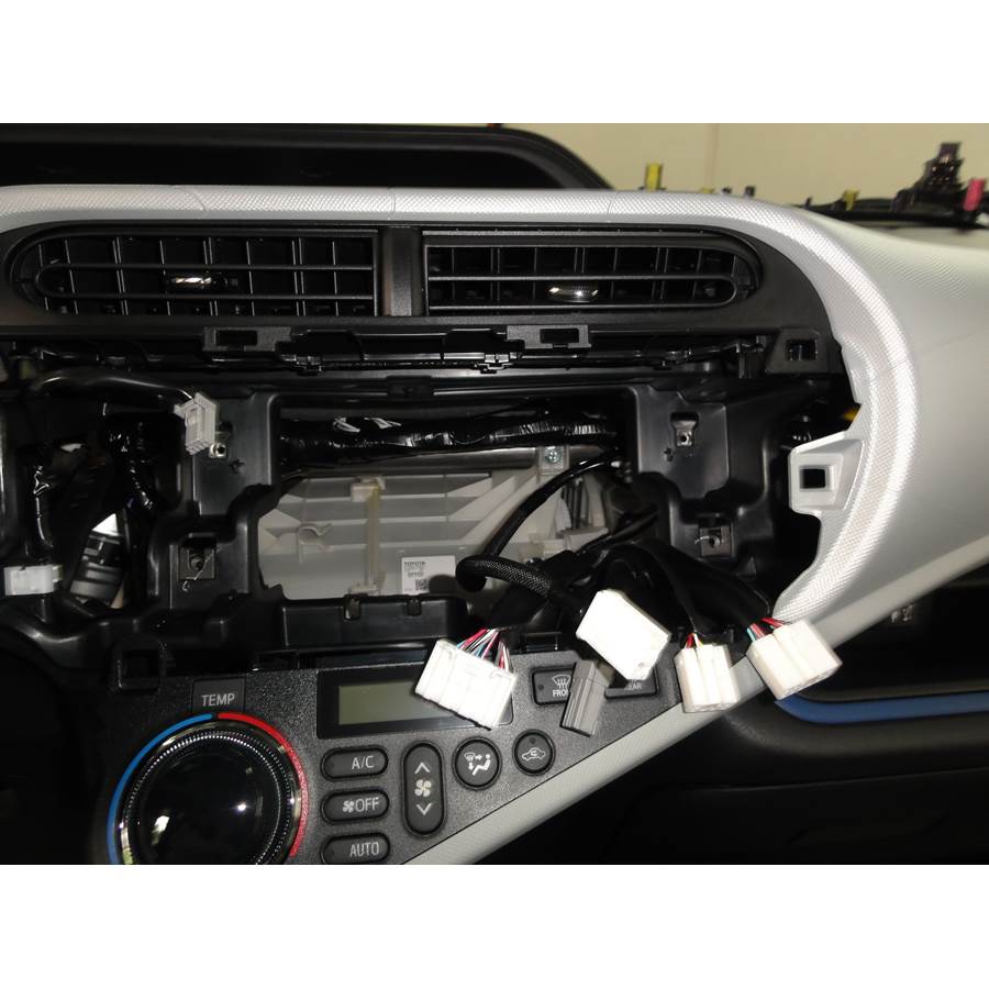 2019 Toyota Prius C Factory radio removed