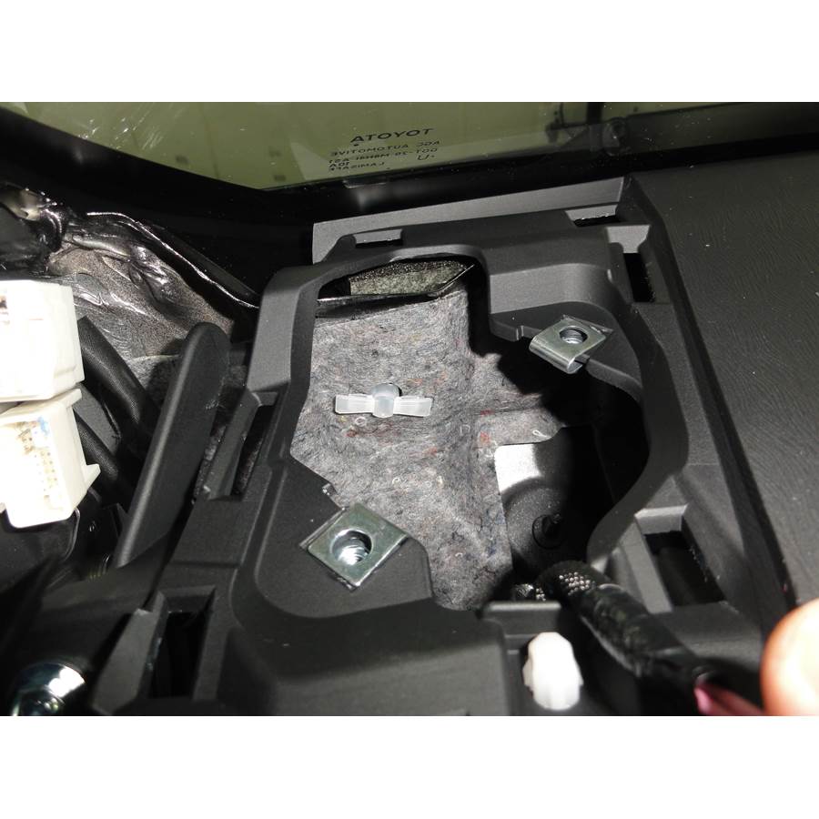 2012 Toyota Prius V Dash speaker removed