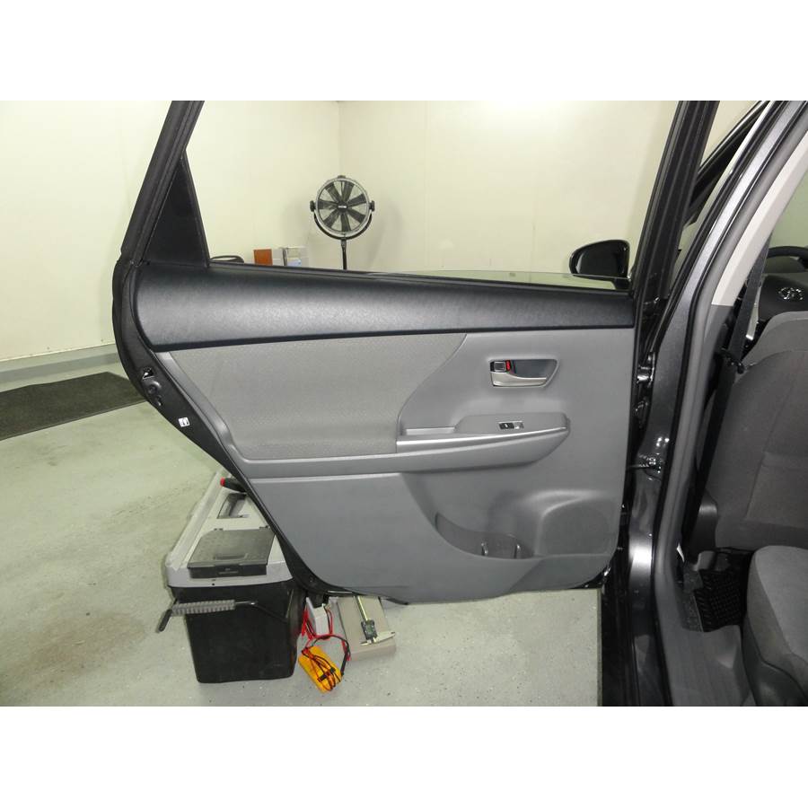 2012 Toyota Prius V Rear door speaker location