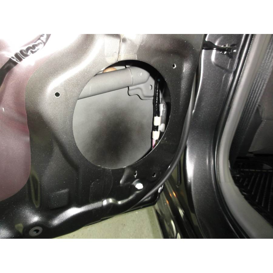 2012 Toyota Prius V Rear door speaker removed