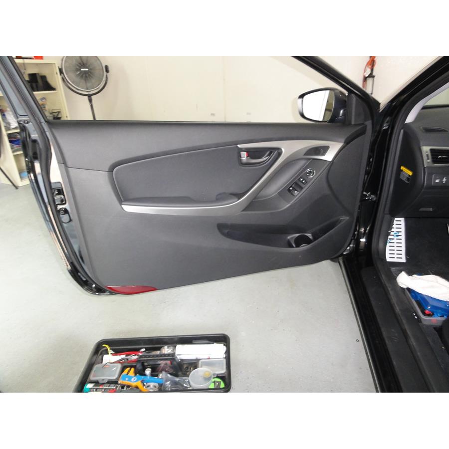 2014 Hyundai Elantra Front door speaker location