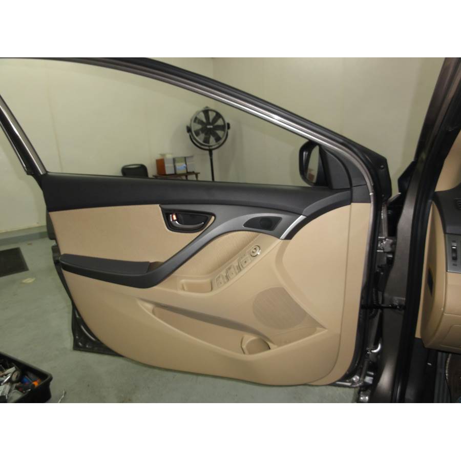2012 Hyundai Elantra Front door speaker location