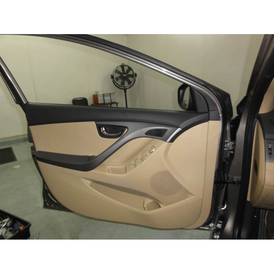 2013 Hyundai Elantra Front door speaker location