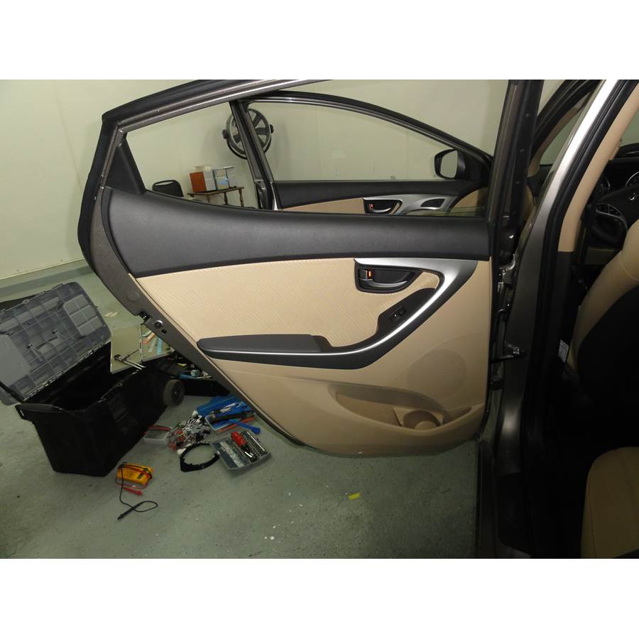2011 Hyundai Elantra Rear door speaker location