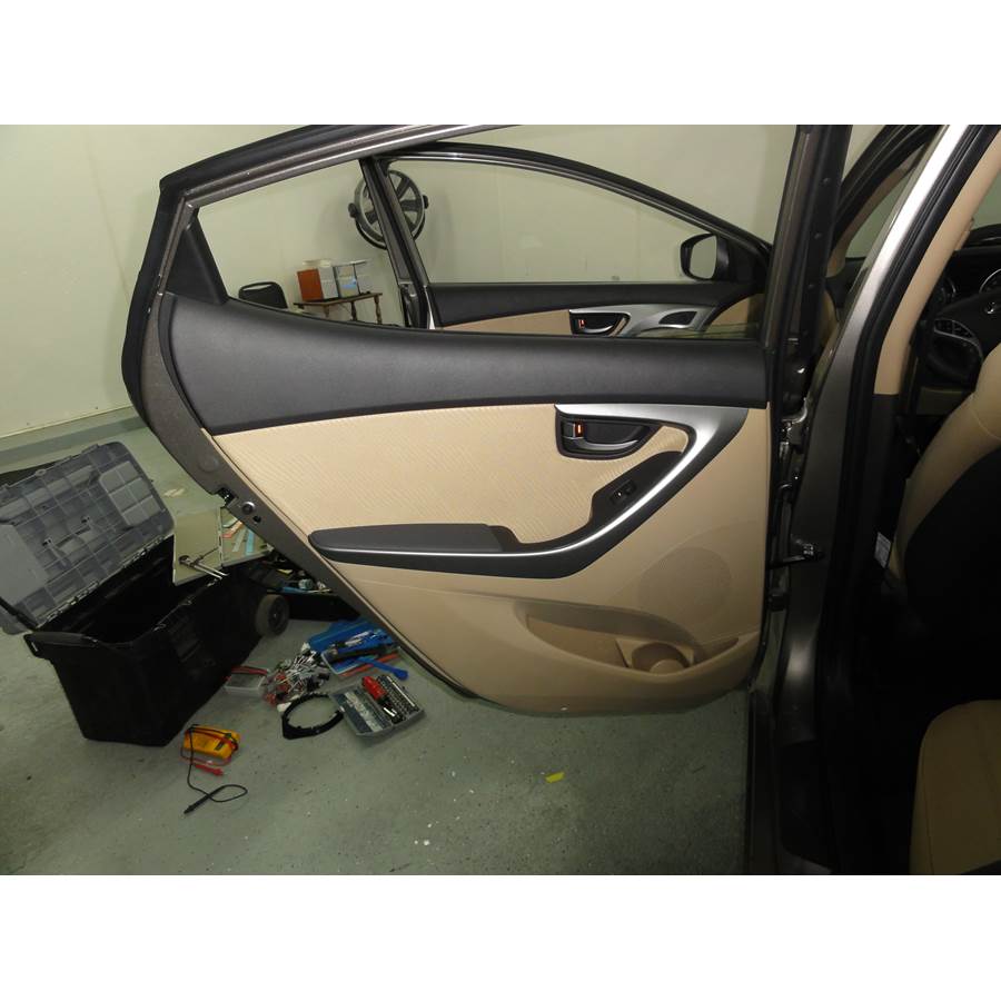 2013 Hyundai Elantra Rear door speaker location
