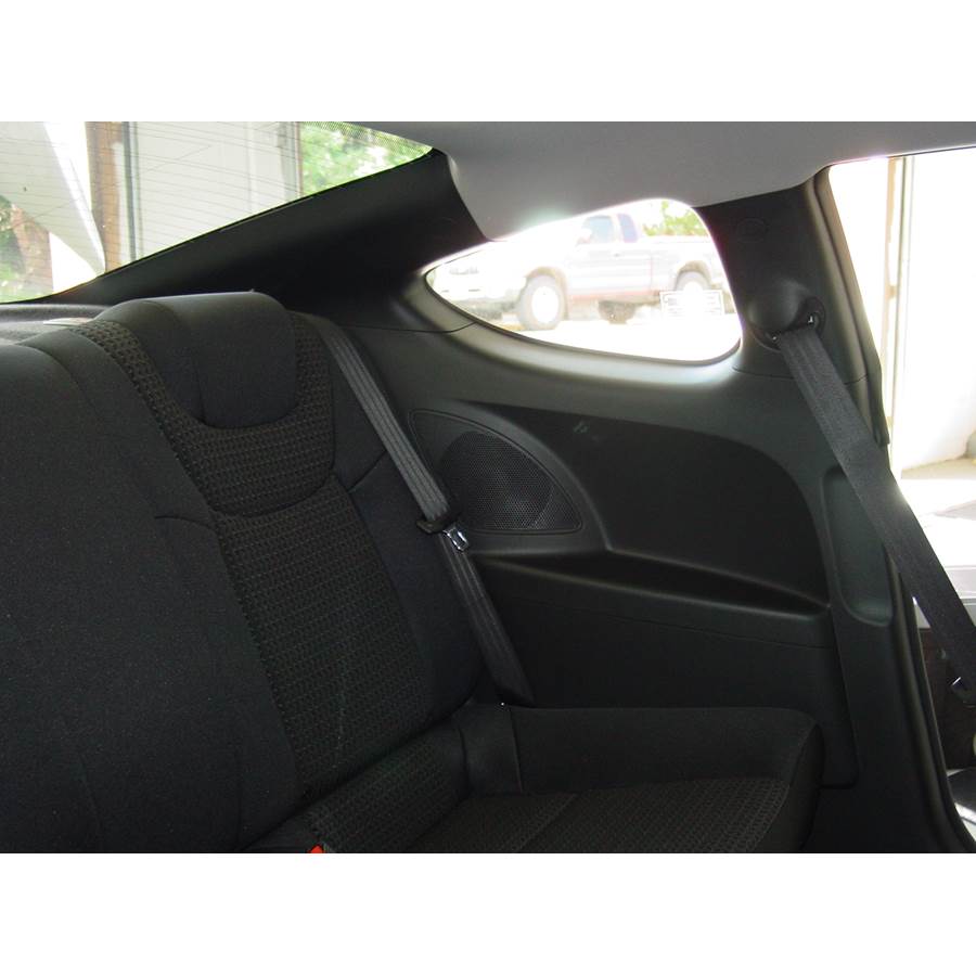 2012 Hyundai Genesis Rear side panel speaker location
