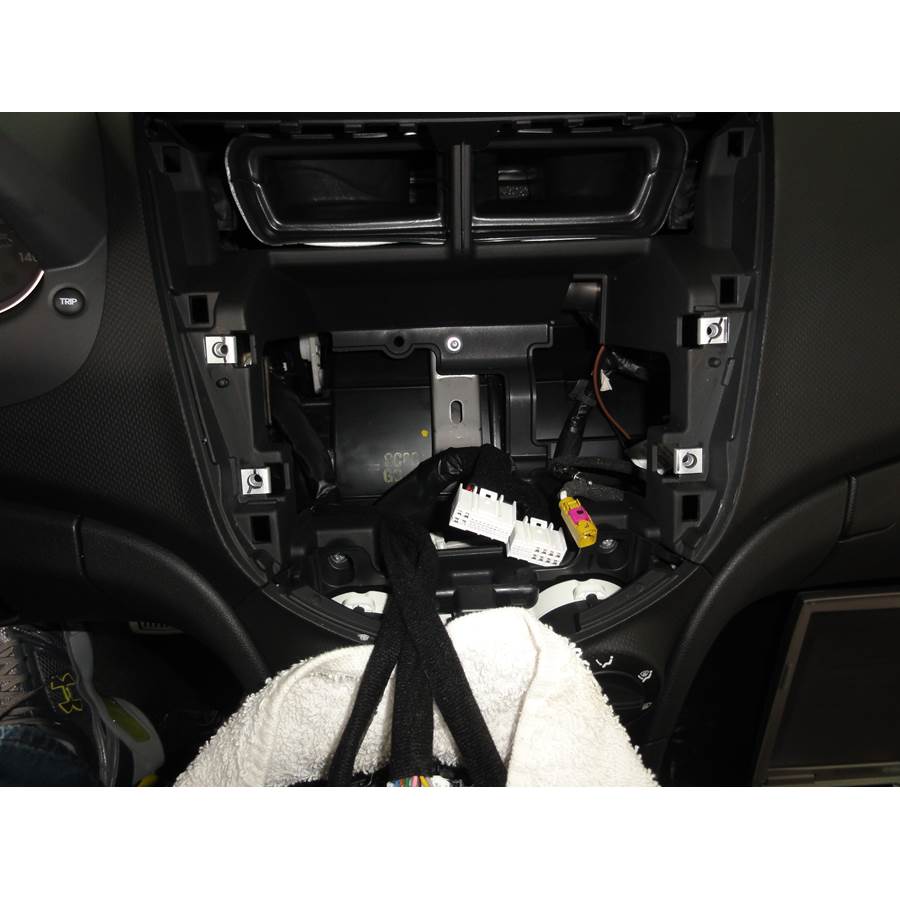 2012 Hyundai Accent Factory radio removed