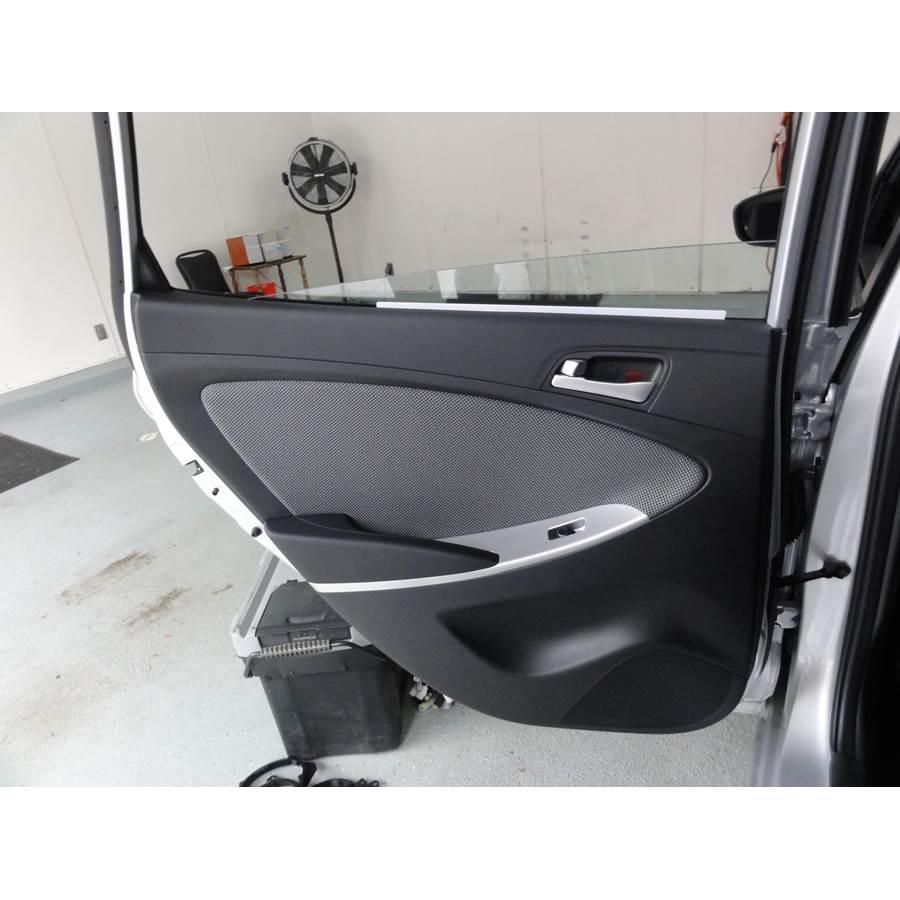 2012 Hyundai Accent Rear door speaker location