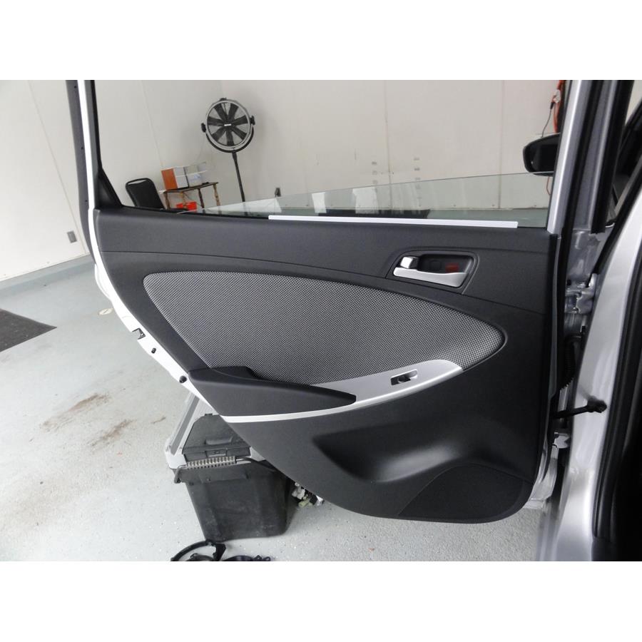 2017 Hyundai Accent Rear door speaker location