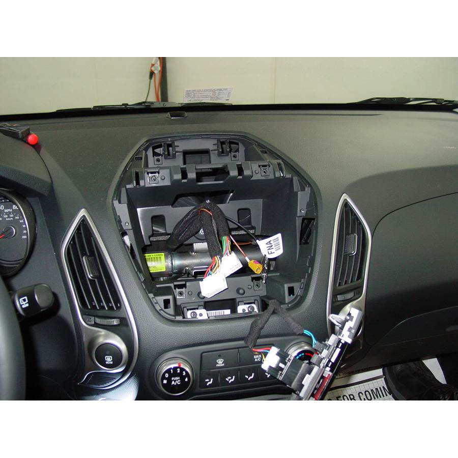 2012 Hyundai Tucson Factory radio removed